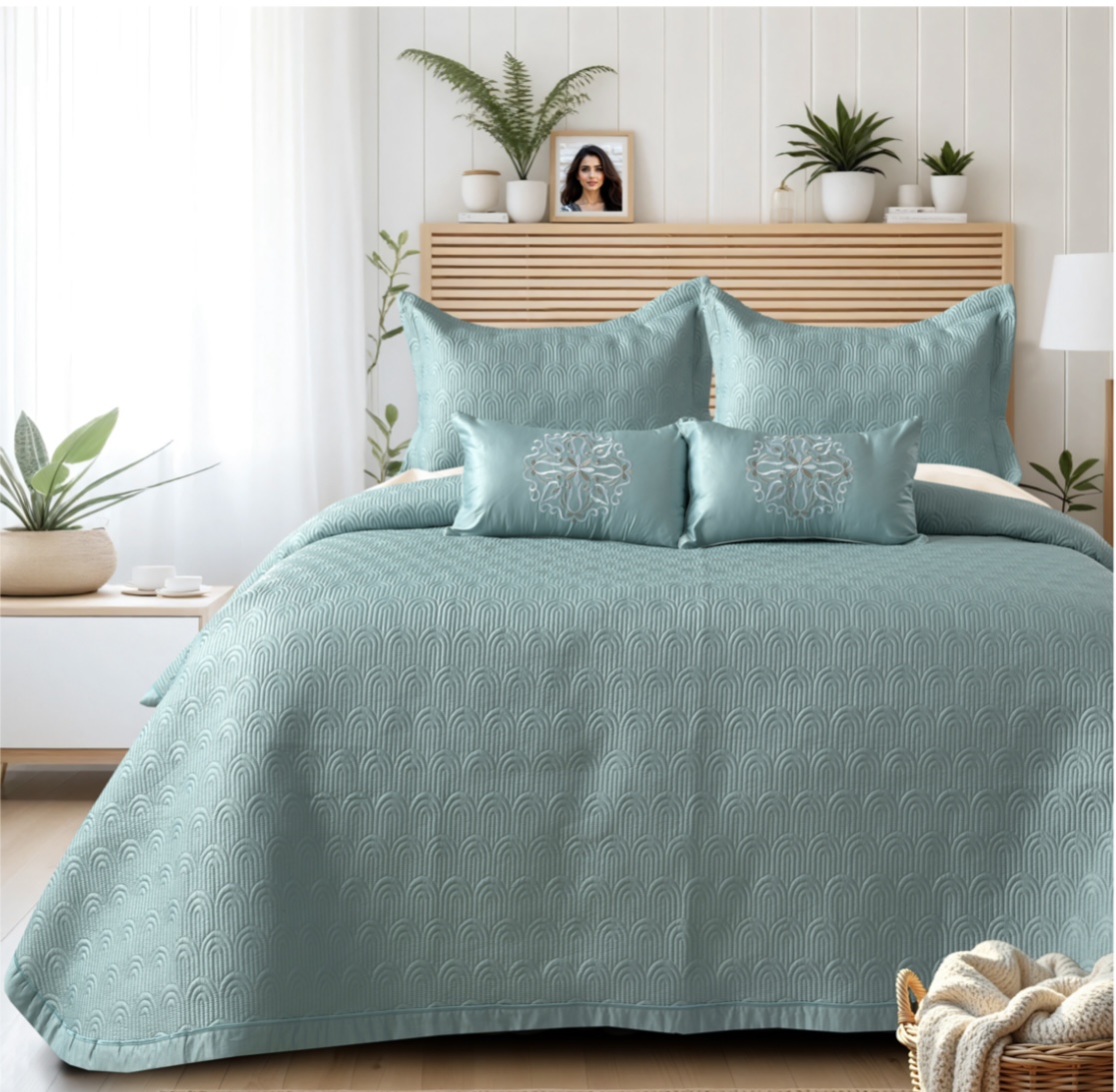 🛏️ Premium King Size Bedcover Set ✨