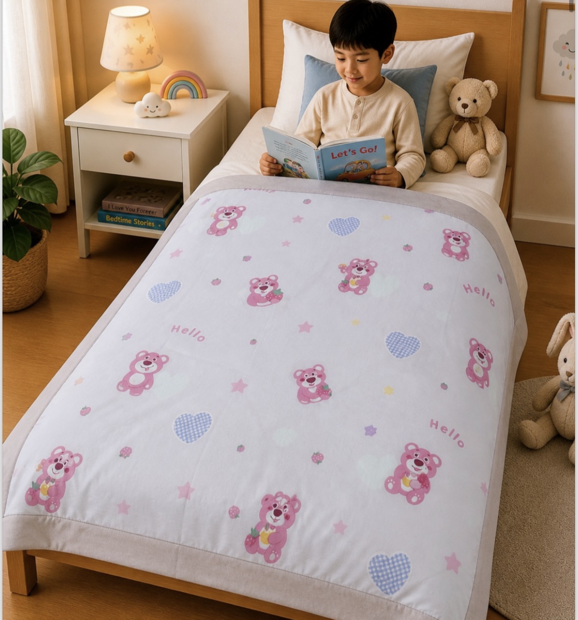 🌙 Organic Cotton Kids AC Dohar for Single Bed 🛏️ - Image 5