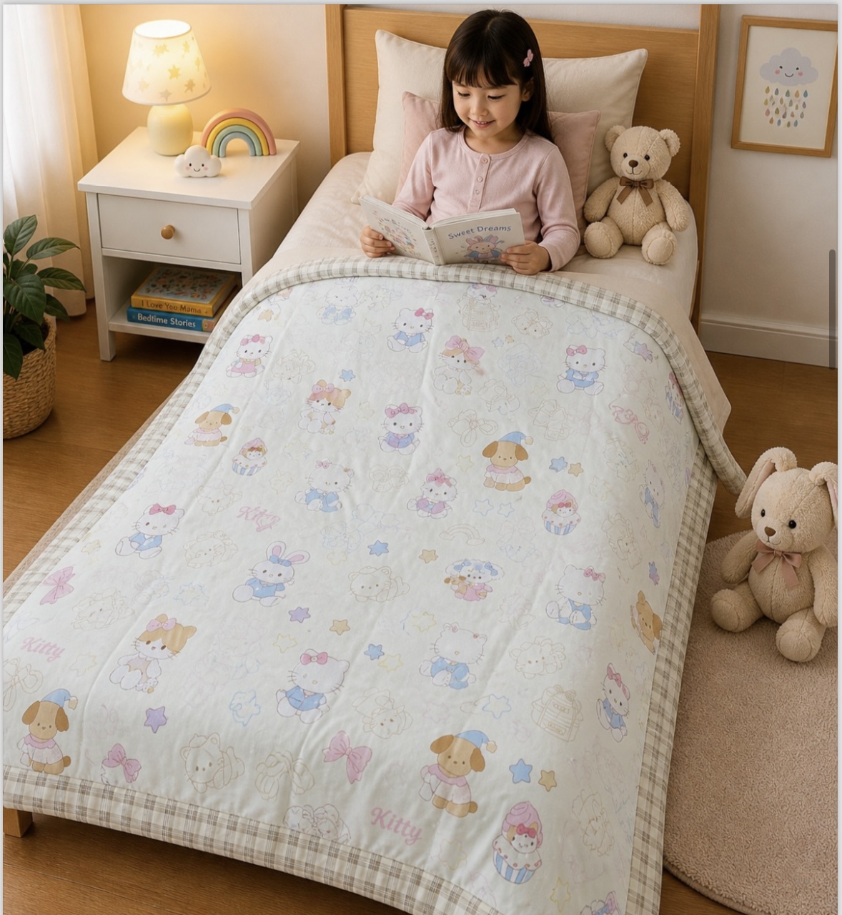 🛏️ Cozy Kids Organic Cotton Dohar for AC Rooms