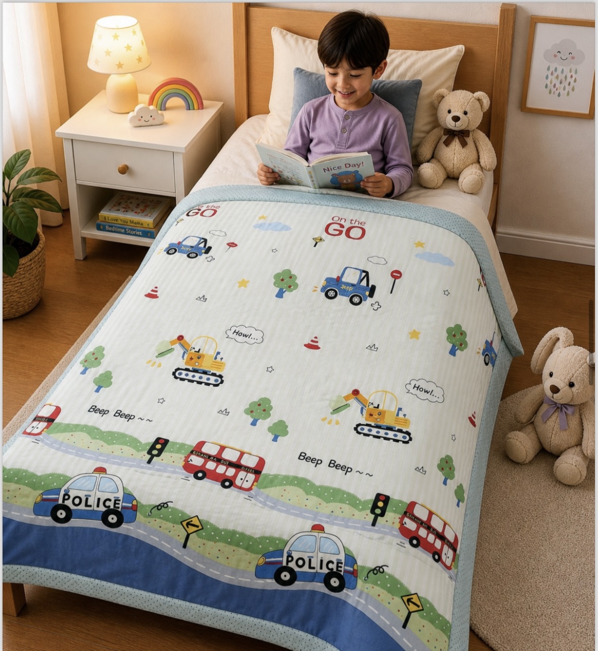 🛏️ Cozy Kids Organic Cotton Dohar for AC Rooms - Image 3