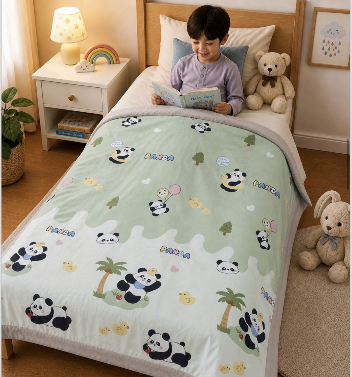🛏️ Cozy Kids Organic Cotton Dohar for AC Rooms - Image 5