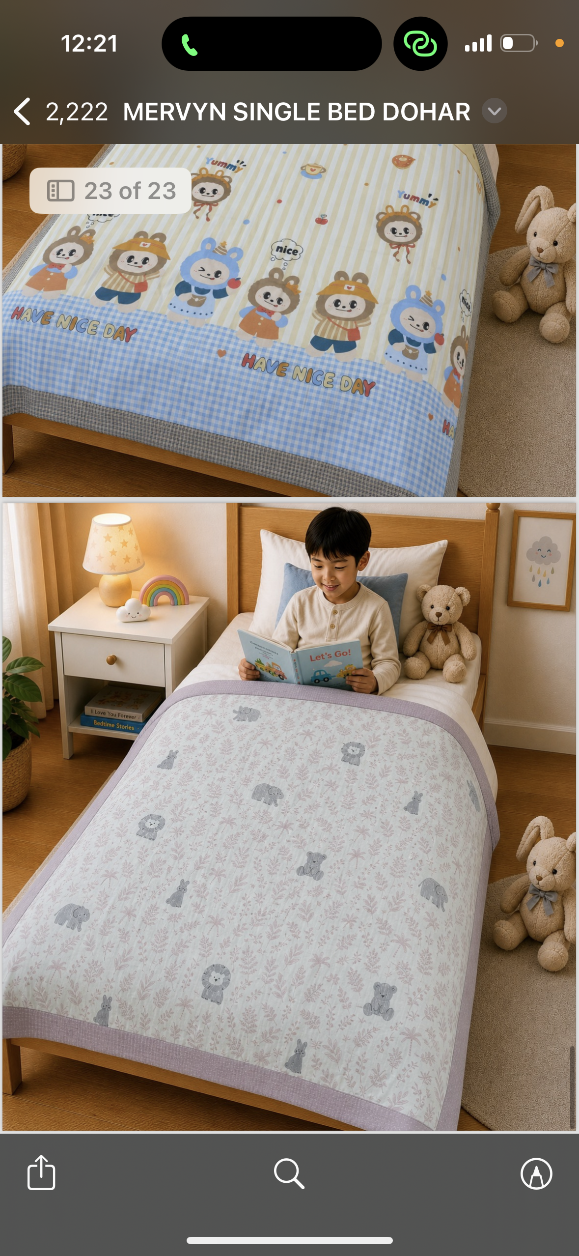🌙 Organic Cotton Kids AC Dohar for Single Bed 🛏️ - Image 2