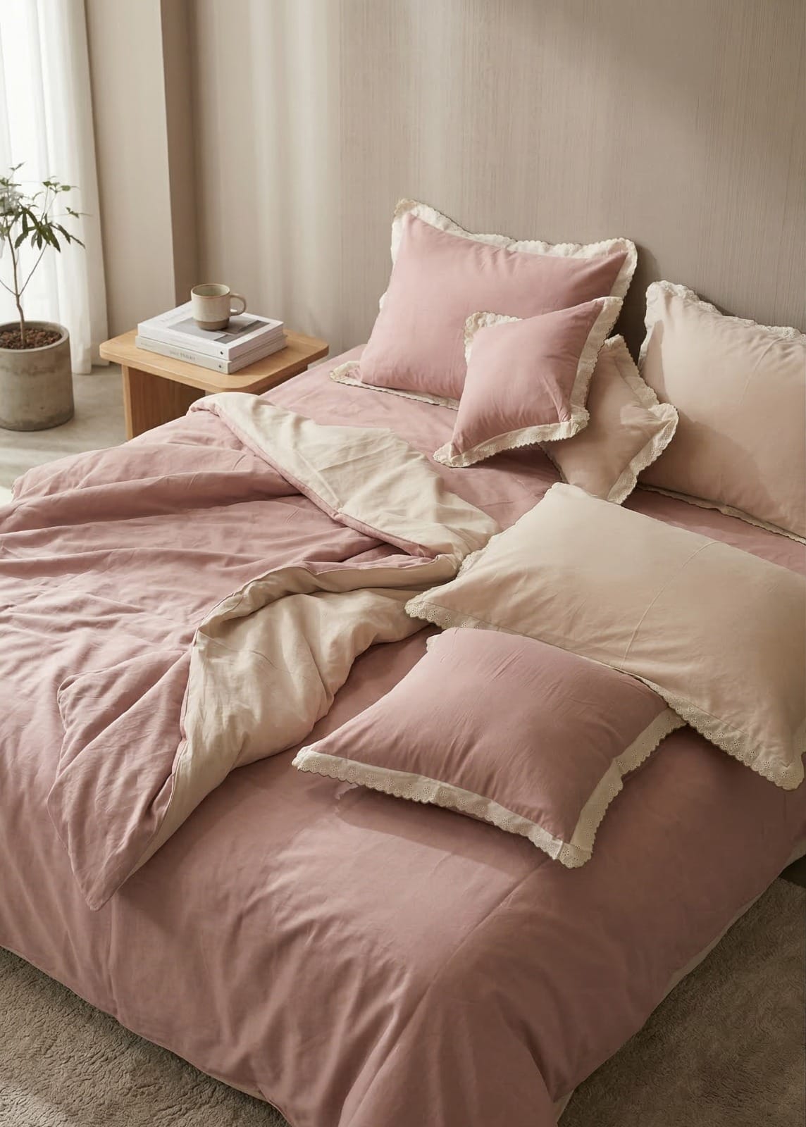 🖤 Monochromatic Premium Bedding Set