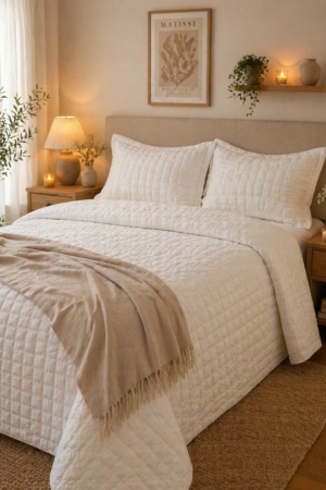 King Size Plain Bedcovers