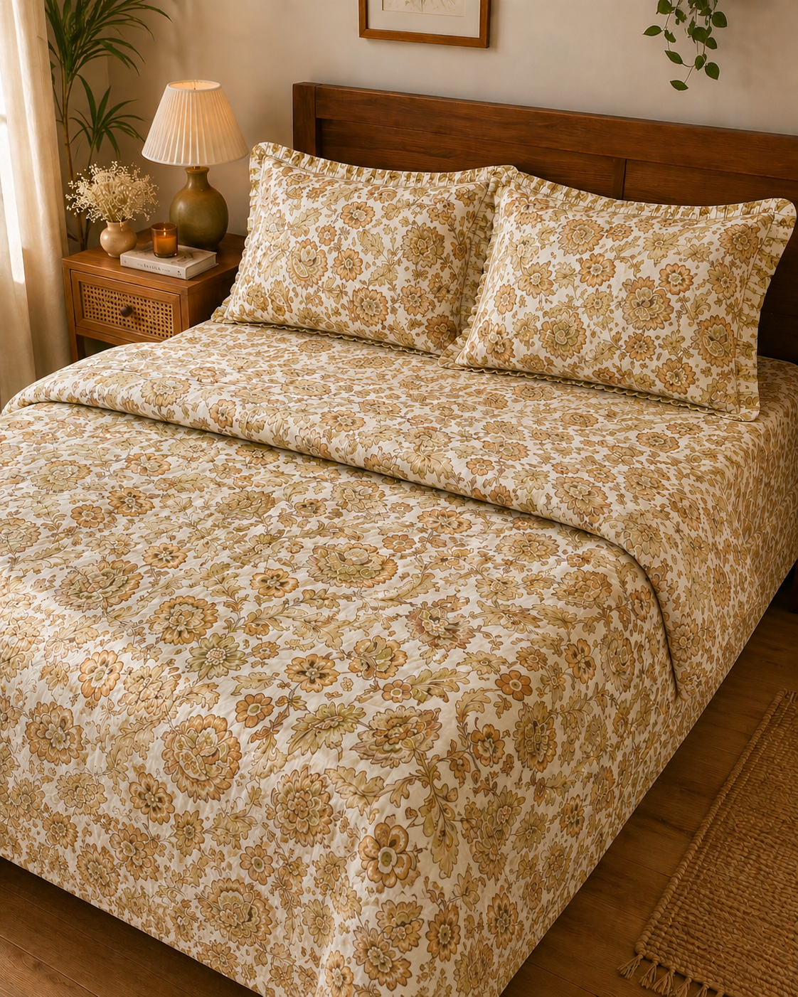 Ethnic Pure Cotton Bedding Set