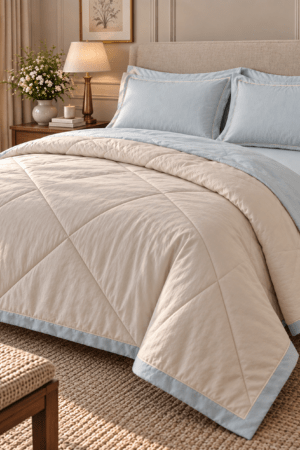 ICE BLUE & GREY | KING SIZE | 4 PIECE SET