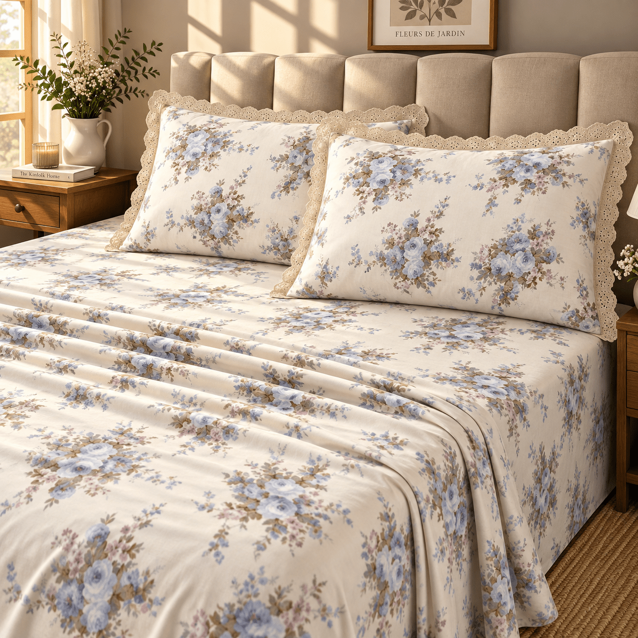 PINTEREST INSPIRED | KING SIZE | DESIGNER CHICKEN LACE PILLOW CASES