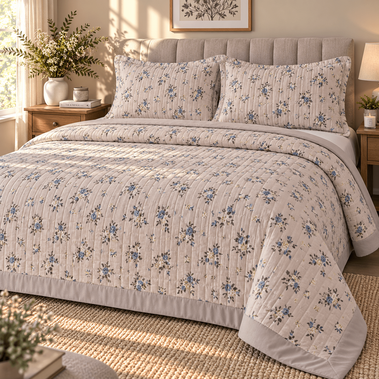 PINTEREST FLORAL | KING SIZE | SOFT QUILTED | KING SIZE