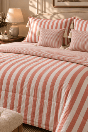 CHERRY RED | 6 PIECE COMFORTER SET | KING SIZE | BUTTER COTTON