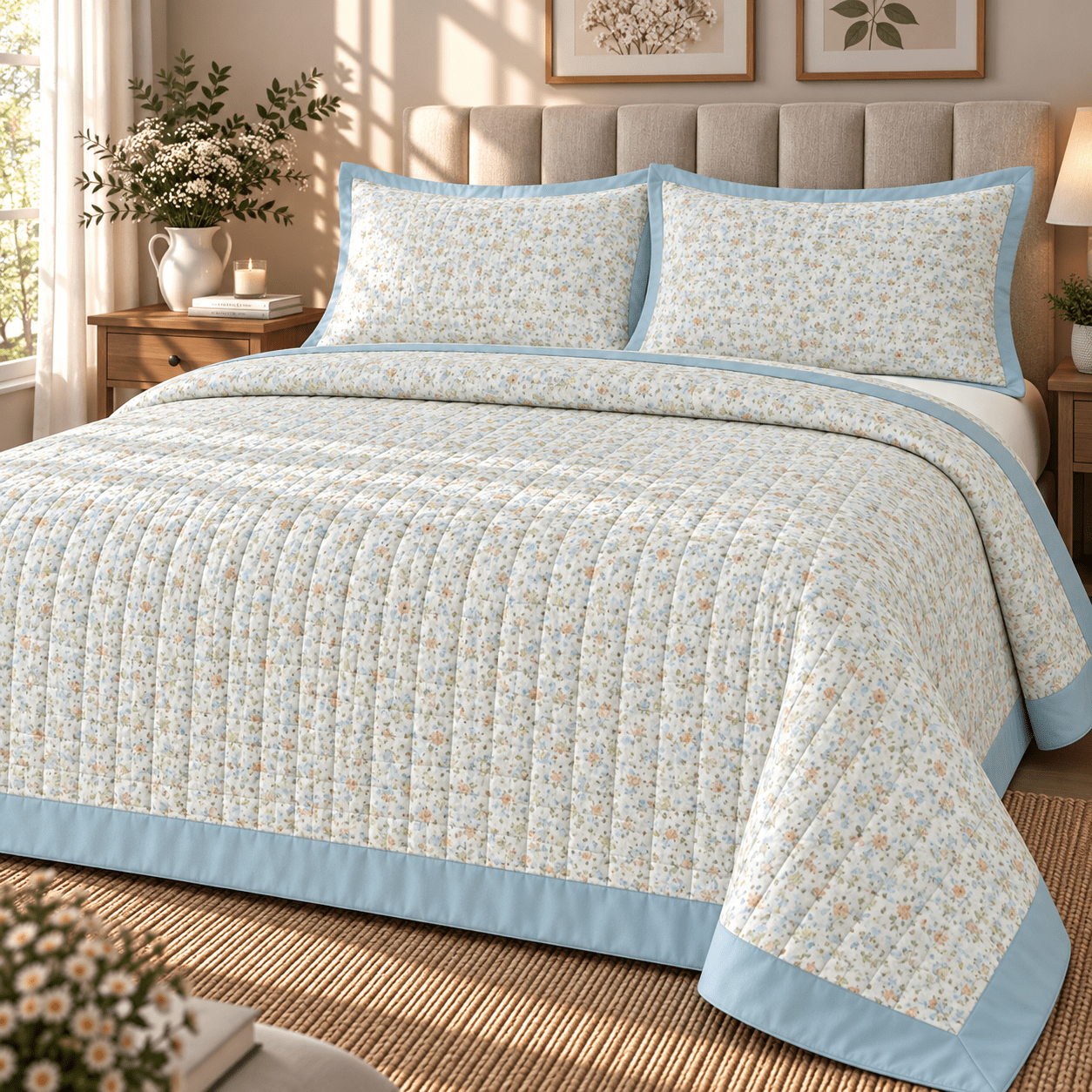 PINTEREST FLORAL | KING SIZE | SOFT QUILTED | KING SIZE