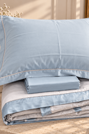 ICE BLUE & GREY | KING SIZE | 4 PIECE SET