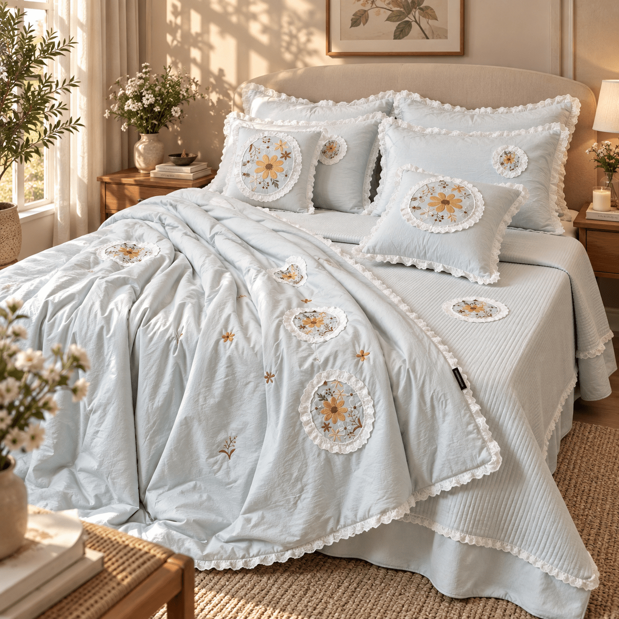 ICE BLUE | BEDDING SET | KING SIZE | WEDDING SETS