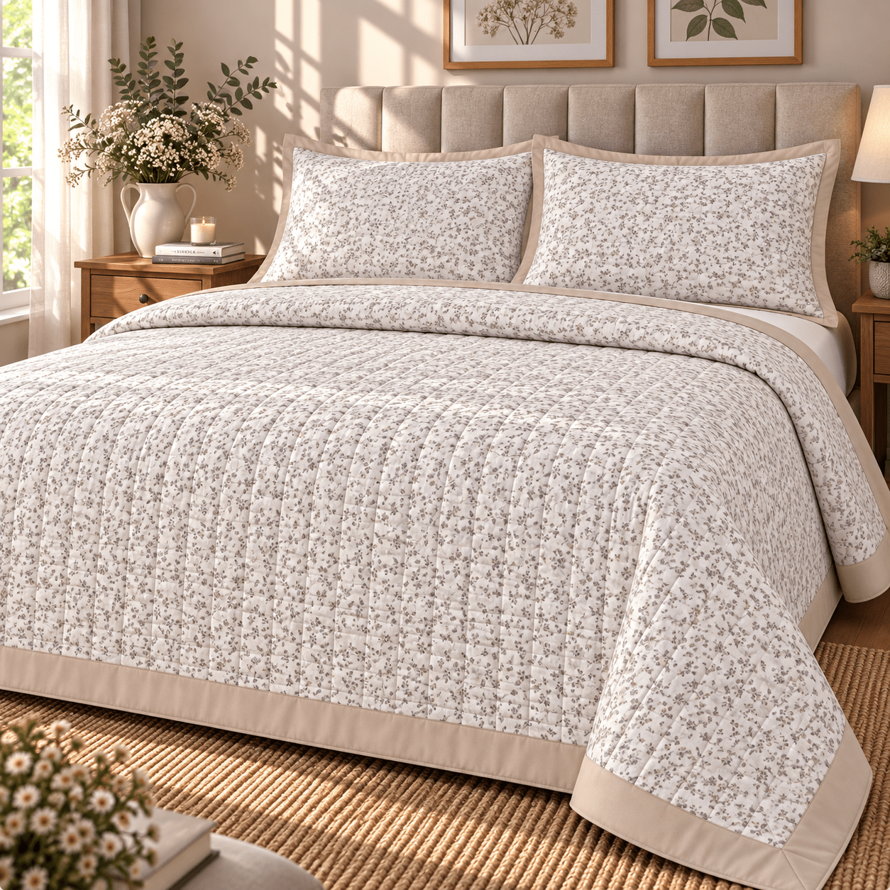 PINTEREST FLORAL | KING SIZE | SOFT QUILTED | KING SIZE
