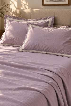 LILAC | KING SIZE | 500 TC | EGYPTIAN COTTON | SUPER SOFT | SATIN FINISHED