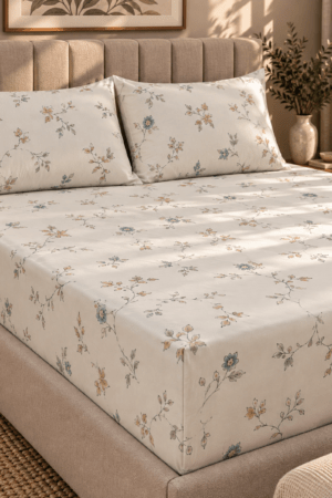 ENGLISH FLORAL | | PURE COTTON | 72*78 inches | FITTED UPTO 12 INCHES | PURE COTTON