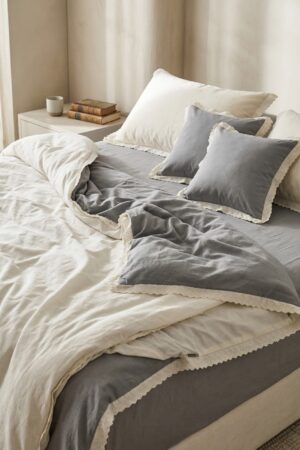 GREYISH LILAC | 6 PIECE SET | BUTTER COTTON | KING SIZE