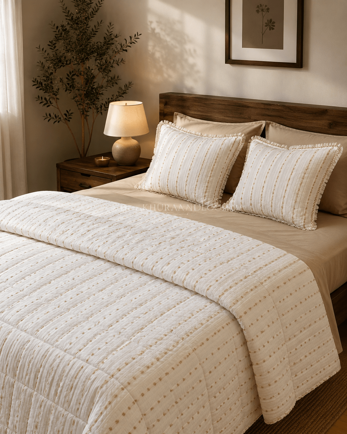 ELEGANT COMFORTER SET | KING SIZE | PURE COTTON