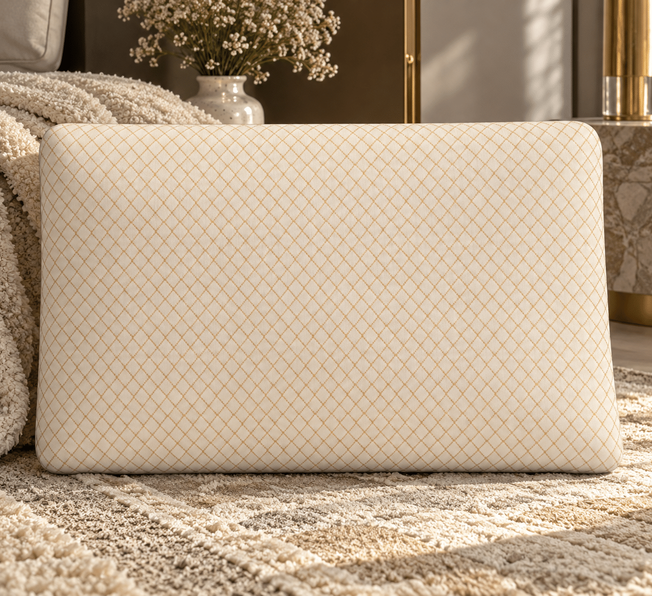 SLIM FLAT PILLOW | MEMORY FOAM PILLOW | 17X27 CM |