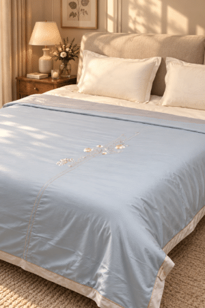 SUBTLE | EMBROIDERED COMFORTER | DOUBLE BED | REVERSIBLE | BAG PACKING