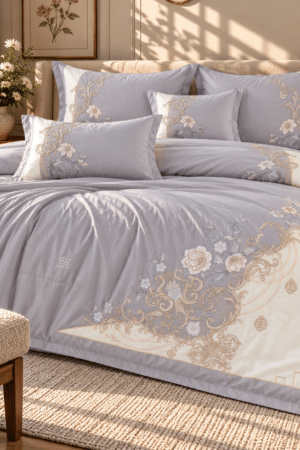 ROYAL VINTAGE | EMBROIDERED | 6 PIECE SET | BUTTER COTTON | KING SIZE