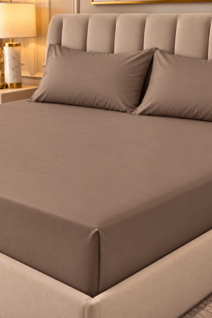 PLAIN BEDSHEET | 300 TC | KING SIZE | EGYPTIAN COTTON | SAND |