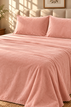 FOREVER | PLAIN VELVET | KING SIZE | SUPER SOFT | 3 PIECE SET | WINTER BEDSHEET