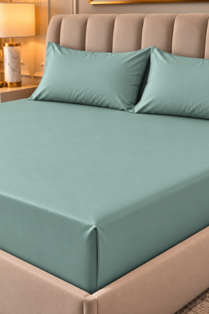 PLAIN BEDSHEET | 300 TC | KING SIZE | EGYPTIAN COTTON | SAGE GREEN |