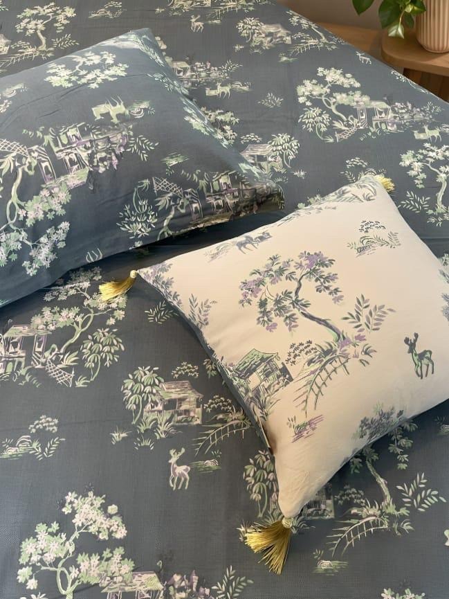 FESTIVAL COLOURS | 5 PIECE SET | KING SIZE | TEXTURED COTTON