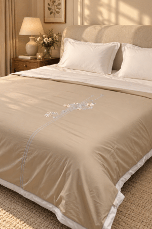 SUBTLE | EMBROIDERED COMFORTER | DOUBLE BED | REVERSIBLE | BAG PACKING