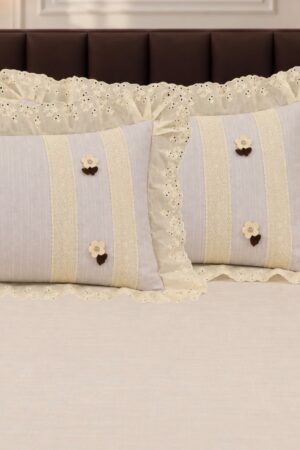 CROCHET | LINEN TEXTURE | KING SIZE | CHICKEN LACE | DESIGNER COLLECTION | LINEN TEXTURES