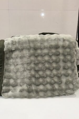 LIGHT FUR | AC BLANKET | DOUBLE BED | BUBBLE EFFECT | LIGHT GREEN